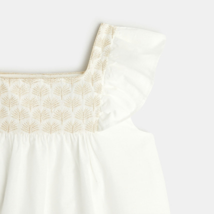 Avis Blouse brodée blanche fille OKAIDI 3