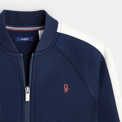 Avis Sweat zippé tricolore bleu garçon OKAIDI 3
