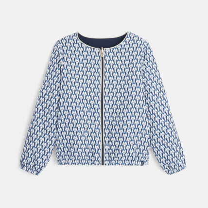 Avis Veste réversible zippée bleu fille OKAIDI 2