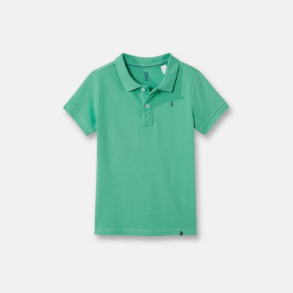 Avis Polo piqué uni vert garçon OKAIDI 1