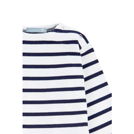 Avis Marinière "Loctudy" Baby - coton - Blanc/Navire ARMOR-LUX 2