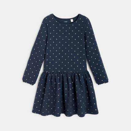 Avis Robe molleton imprimé étoiles bleue fille OKAIDI 2