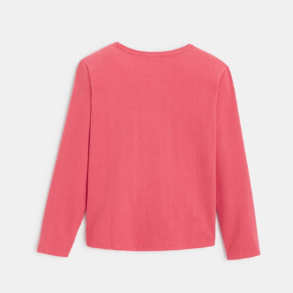 Avis T-shirt personnage et message rose fille OKAIDI 4