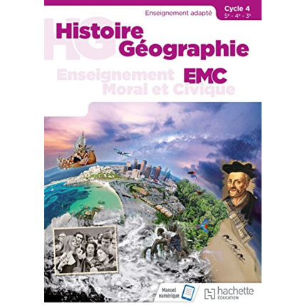 Avis Histoire - Géographie - EMC SEGPA Cycle 4 (5e, 4e, 3e) - Livre élève - Éd. 2018 Hachette Éducation 1