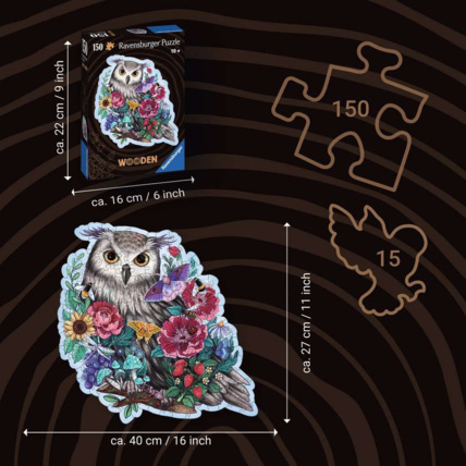 Avis Puzzle en bois - Hibou floral - de 10 ans RAVENSBURGER 4