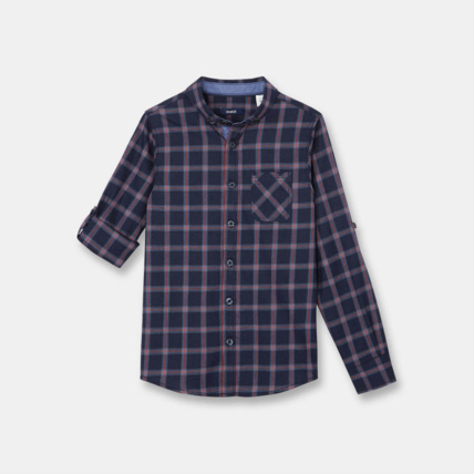 Avis Chemise à carreaux bleue garçon OKAIDI 1