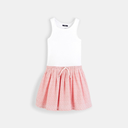 Avis Robe d'été bimatière rose fille OKAIDI 1