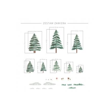 Avis Stickers set de 8 sapins Mon Lit Cabane 3
