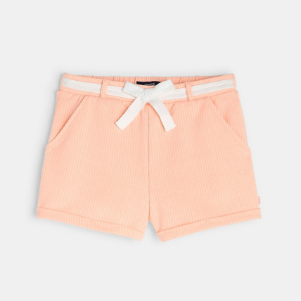 Avis Short en molleton rayé orange fille OKAIDI 1