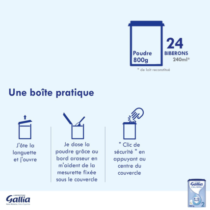 Avis Lait CALISMA 2è âge Laboratoire Gallia 5