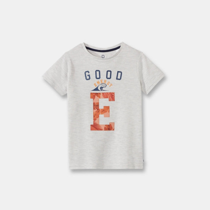 Avis T-shirt en coton piqué gris garçon OKAIDI 1