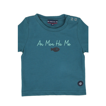 Avis T-shirt manches longues Baby - coton léger - Pétrolio ARMOR-LUX 2