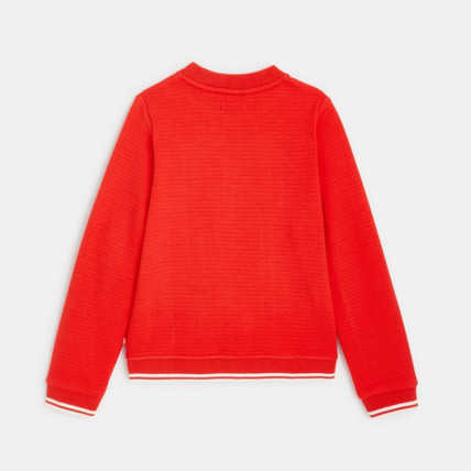 Avis Teddy en molleton écusson cerise rouge fille OKAIDI 4