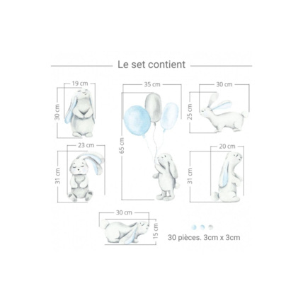 Avis Stickers lapins pastel Mon Lit Cabane 4