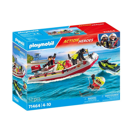 Avis Bateau de pompier et scooter des mers - Action Heroes PLAYMOBIL 1