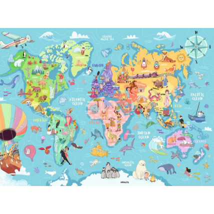 Avis Puzzle La carte du monde - de 6 ans RAVENSBURGER 2
