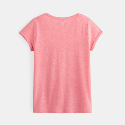 Avis T-shirt à message rose fille OKAIDI 2