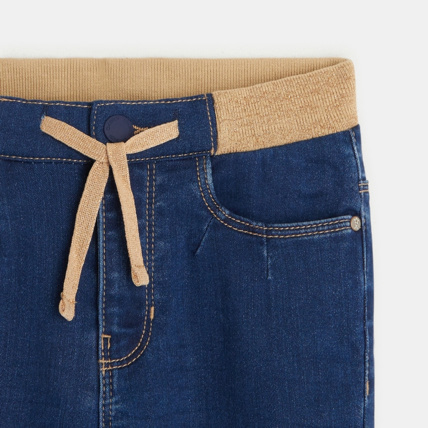 Avis Jean slim à taille côtelée bleu fille OKAIDI 3