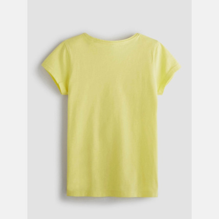 Avis T-shirt à message jaune fille OKAIDI 2