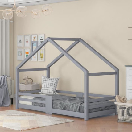 Avis Lit cabane avec cheminée HOMESTYLE4U 1
