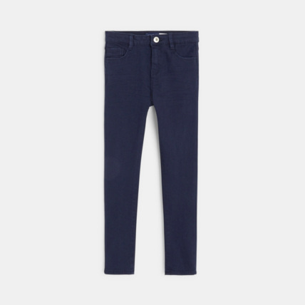 Avis Pantalon skinny en toile stretch bleu fille OKAIDI 1