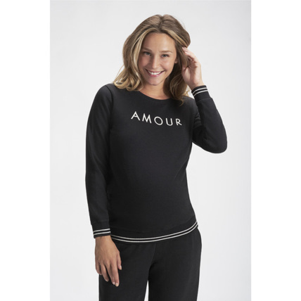 Avis Sweat de grossesse en molleton gratté avec broderie Prémaman 2