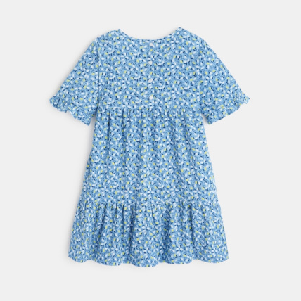 Avis Robe imprimée volantée bleue fille OKAIDI 4