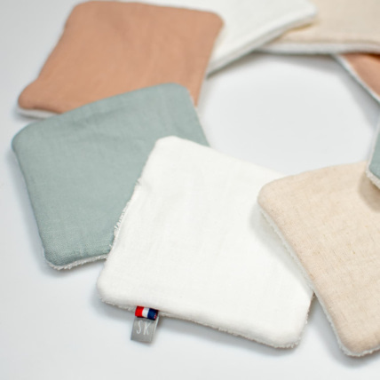 Avis Lingettes bébé lavables en lin, 8 pièces Sevira Kids 3
