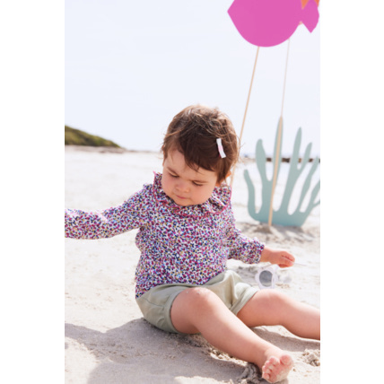 Avis Chemisier imprimé fleuri Baby - Imprimé Géraniums ARMOR-LUX 1