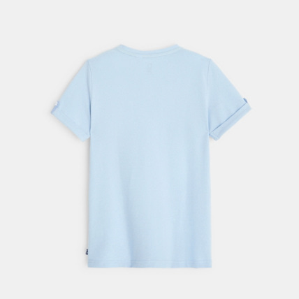 Avis T-shirt sport chic à message bleu garçon OKAIDI 3