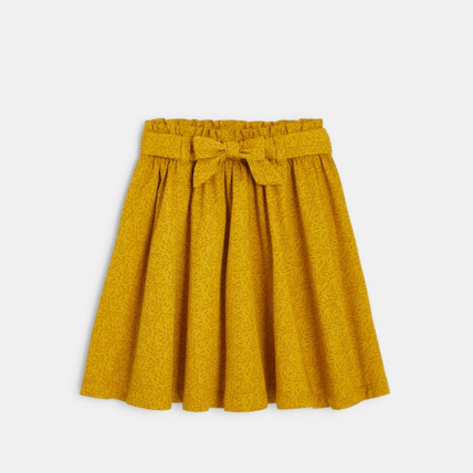 Avis Jupe évasée imprimée jaune fille OKAIDI 1