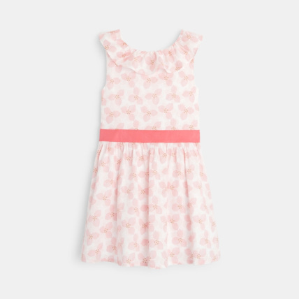 Avis Robe imprimée à col volanté rose fille OKAIDI 3