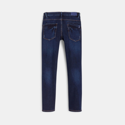 Avis Jean slim denim chaud dark blue bleu garçon OKAIDI 4