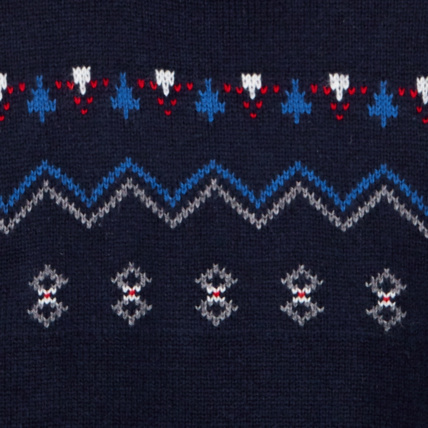 Avis Pull jacquard à col montant bleu garçon OKAIDI 2