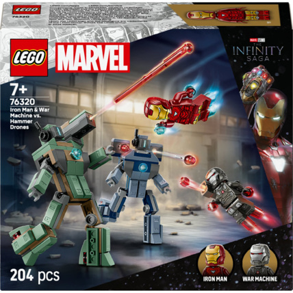 Avis Iron Man et War Machine contre les drones de Hammer Marvel LEGO 1