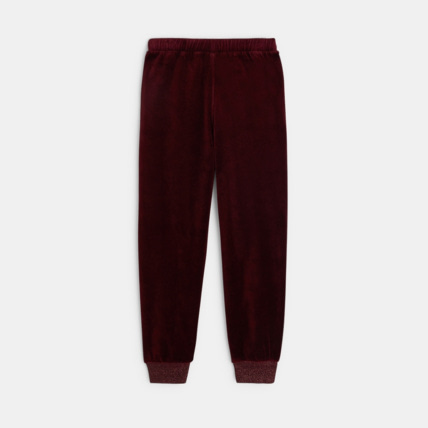 Avis Pantalon de jogging en velours violet fille OKAIDI 4