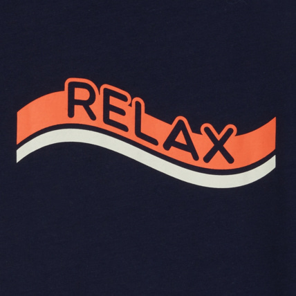 Avis T-shirt manches courtes à message Relax bleu garçon OKAIDI 3