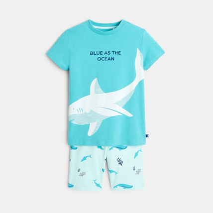 Avis Pyjama short 2 pièces en jersey bleu garçon OKAIDI 1