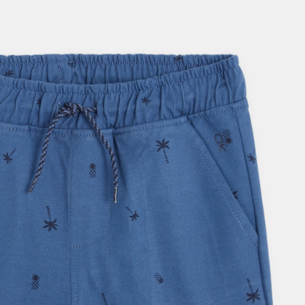 Avis Short en molleton imprimé "cocotiers" bleu garçon OKAIDI 2