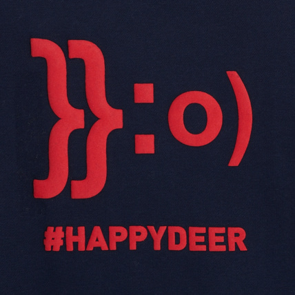 Avis Sweat-shirt manches longues à message HAPPYDEER bleu garçon OKAIDI 2
