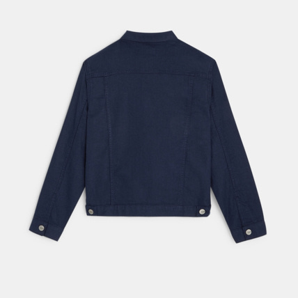 Avis Blouson en lin mélangé bleu garçon OKAIDI 4