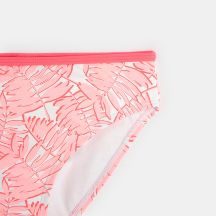 Avis Maillot de bain 2 pièces motif feuillage rose fille OKAIDI 3