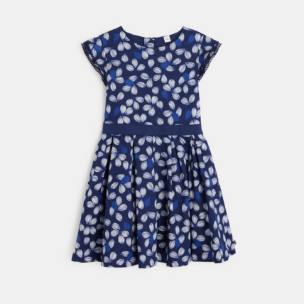 Avis Robe évasée imprimée bleue fille OKAIDI 2