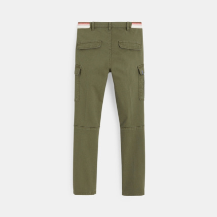 Avis Pantalon cargo en toile stretch vert garçon OKAIDI 4