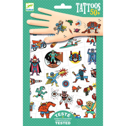 Avis Tatouages Heroes vs villains DJECO 1