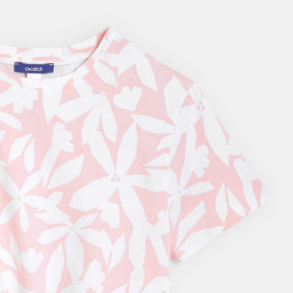 Avis T-shirt imprimé noué rose fille OKAIDI 3