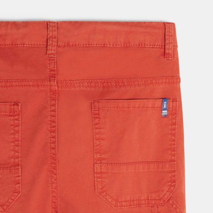 Avis Pantalon relax fit stretch orange garçon OKAIDI 3