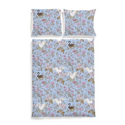 Avis Housse de couette en satin de coton - Cygne Mon Lit Cabane 1