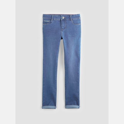 Avis Jean skinny hyper stretch bleu fille OKAIDI 1