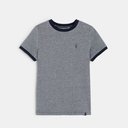 Avis T-shirt en coton piqué bleu garçon OKAIDI 1